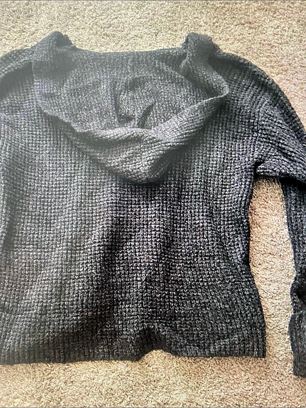 American Eagle Women's Cowl Neck Sweater in Black